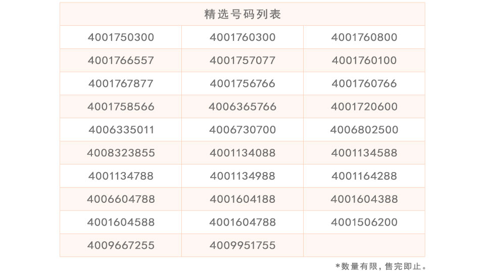 400电话优惠活动